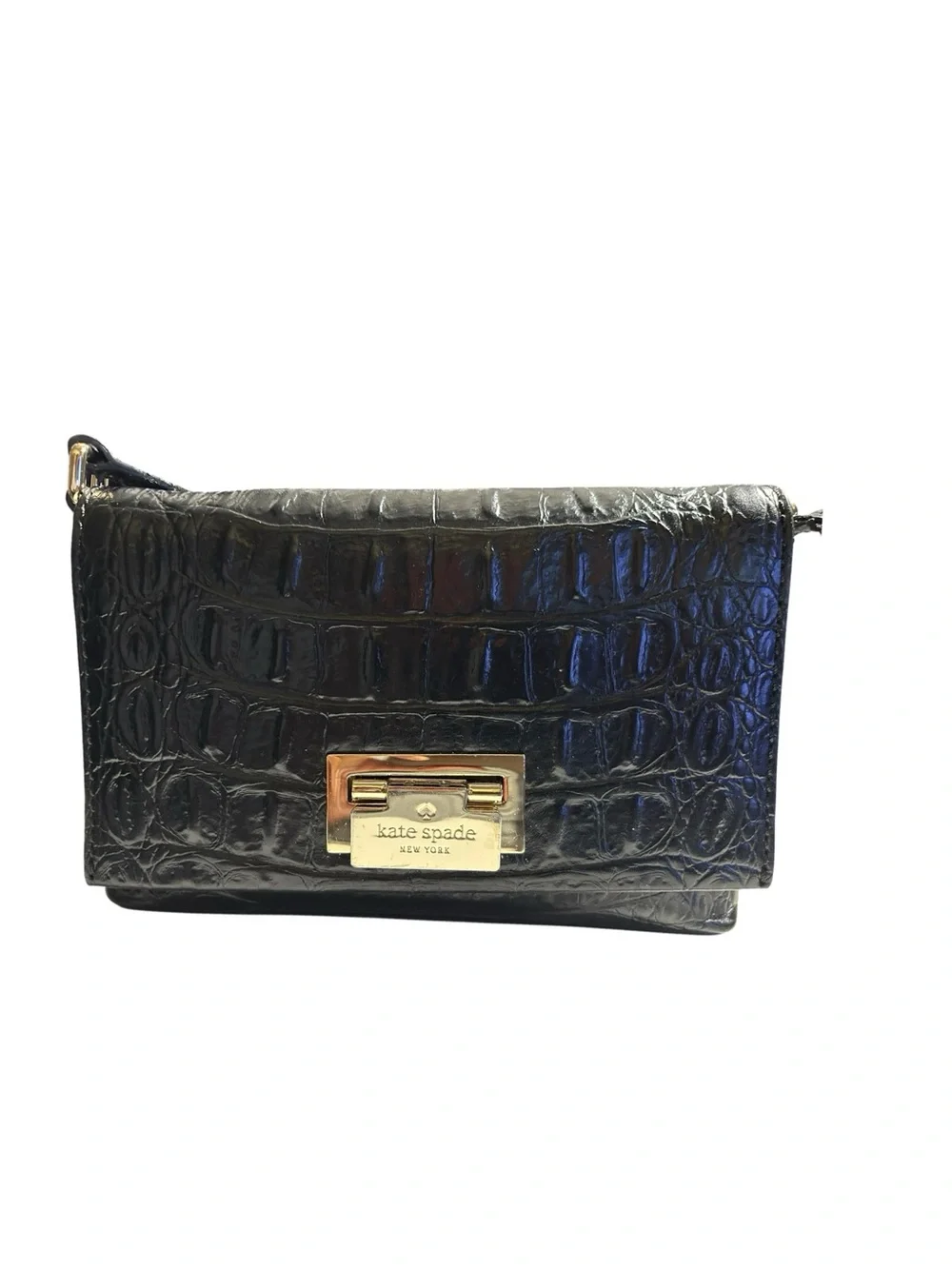 Kate Spade New York Rialto Place Sally Crocodile-Embossed Leather Crossbody Bag